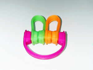 6-Pack Large Elastic and Magnetic Cable Clips - New Fluo Colors by Cloop