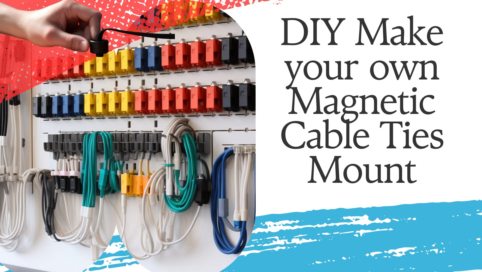 Create Your Own Magnetic Cable Tie Mounts easy!