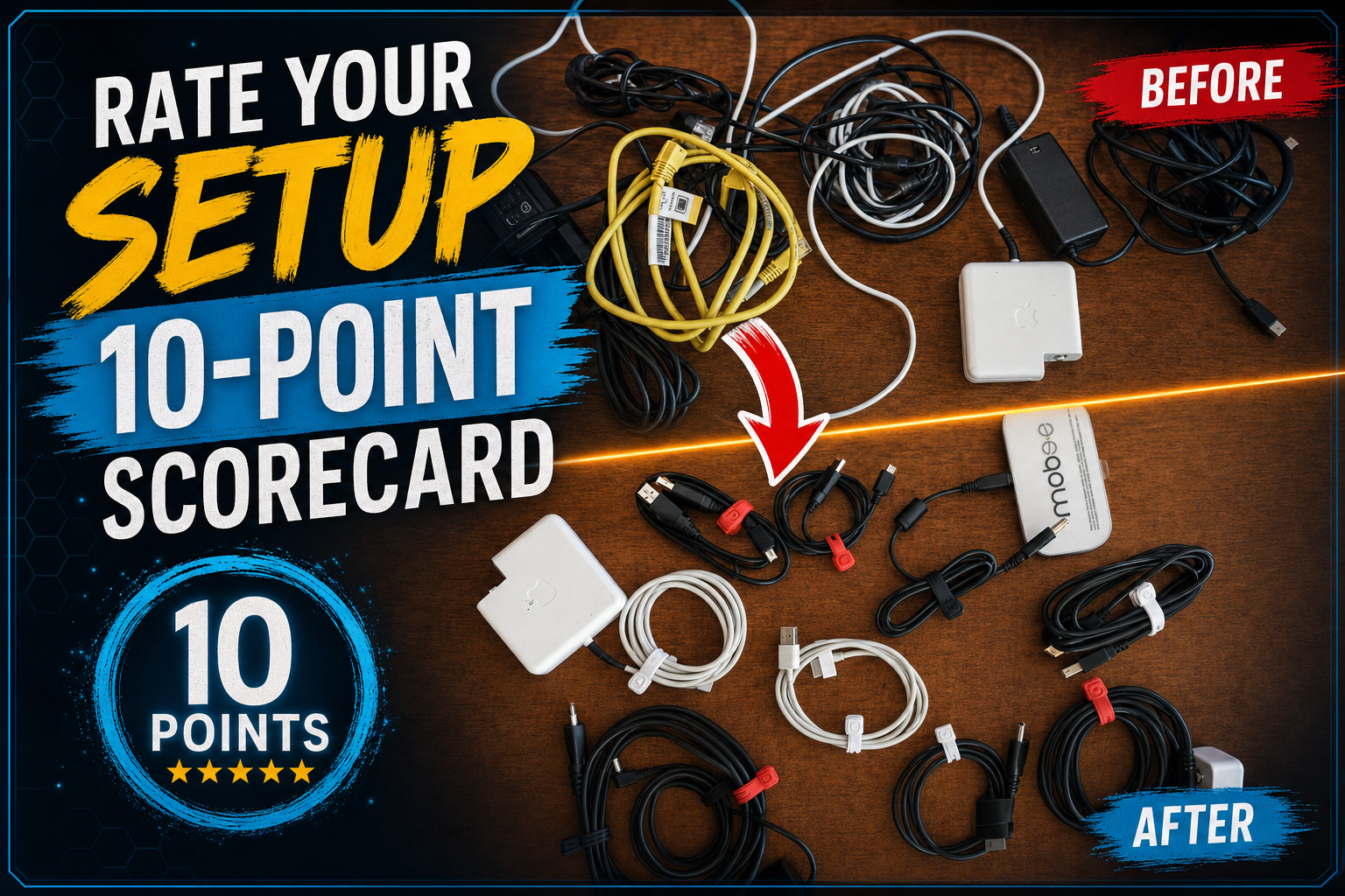 Rate my cable management: a 10-point scorecard for cleaner cable setups