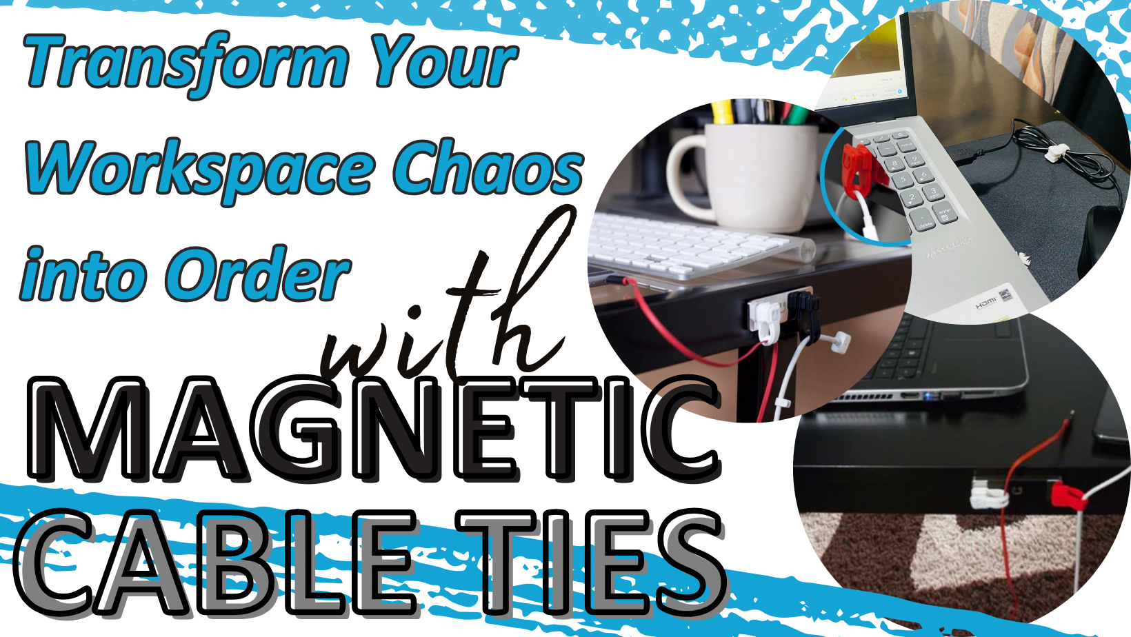 Transform Your Workspace Chaos into Order with Magnetic Cable Ties