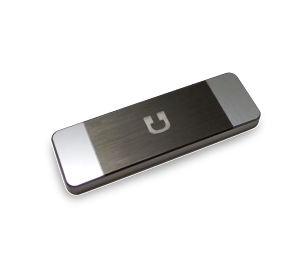 Cloop Polished Plated Base Docker - Stainless Steel Cable Holder with Removable Micro-Suction for Flat Surfaces