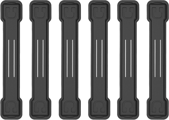 6-Pack Large Elastic and Magnetic Cable Clips by Cloop