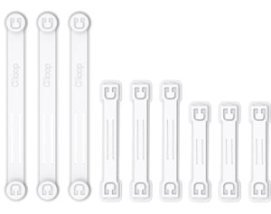9-Pack Elastic and Magnetic Cable Keepers all Sizes Combo (3SM + 3LG + 3XL) by Cloop